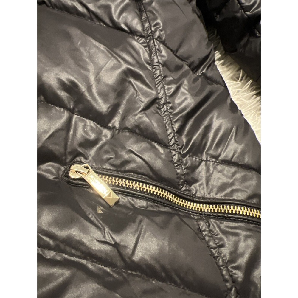 Women's Michael Kors Black Puffer Winter Coat Size Small‎ Knee Length NO HOOD - Picture 11 of 16